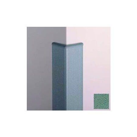 Pawling Surface Mounted Corner Guard, 90Deg, 3'' Wings, 12'H W/Caps, Teal CG-10-12-377